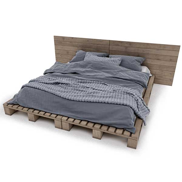دانلود مدل تخت خواب چوبی 