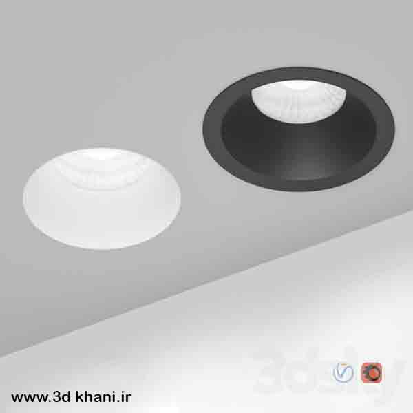 دانلود آبجکت سه بعدی لامپ و هالوژن سقفی