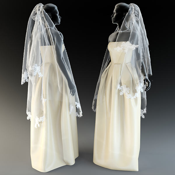 دانلود آبجکت لباس عروس